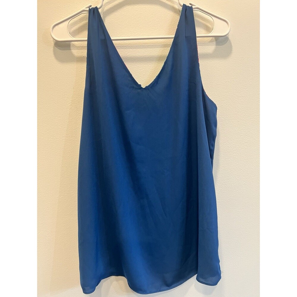 Lilly Pulitzer Florin Reversible Tank Top sz Medium Slathouse Soirée Loose Flowy - Picture 6 of 9